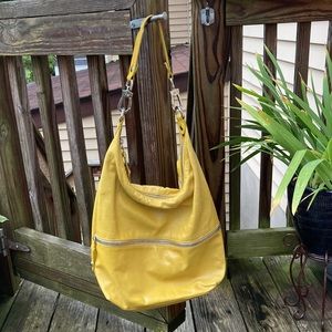 HOBO international mustard color shoulder bag